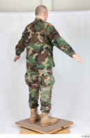  Photos Army Man in Camouflage uniform 4 20th century a poses army camouflage uniform whole body 0005.jpg